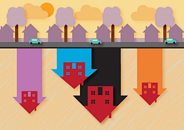 Upside down houses